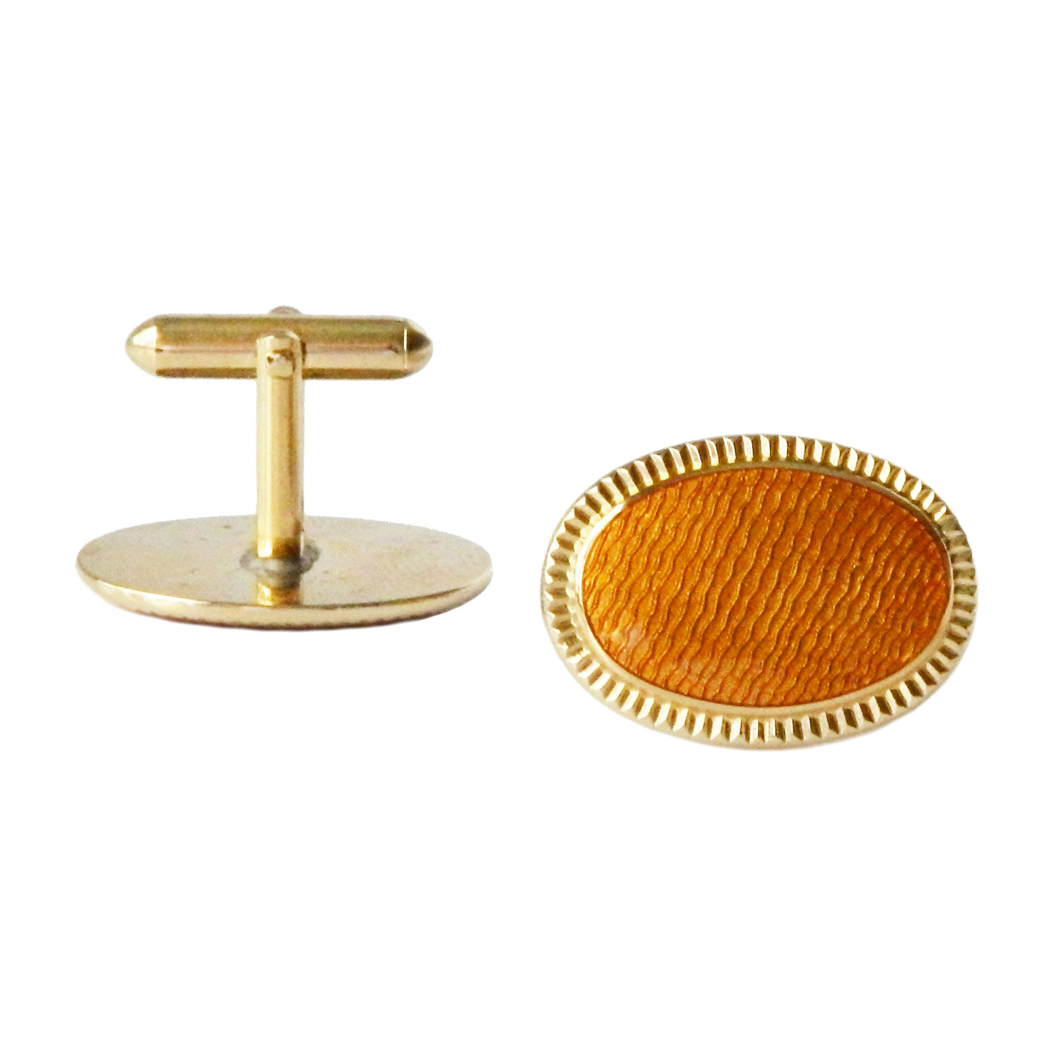 Enameled Swank cuff links