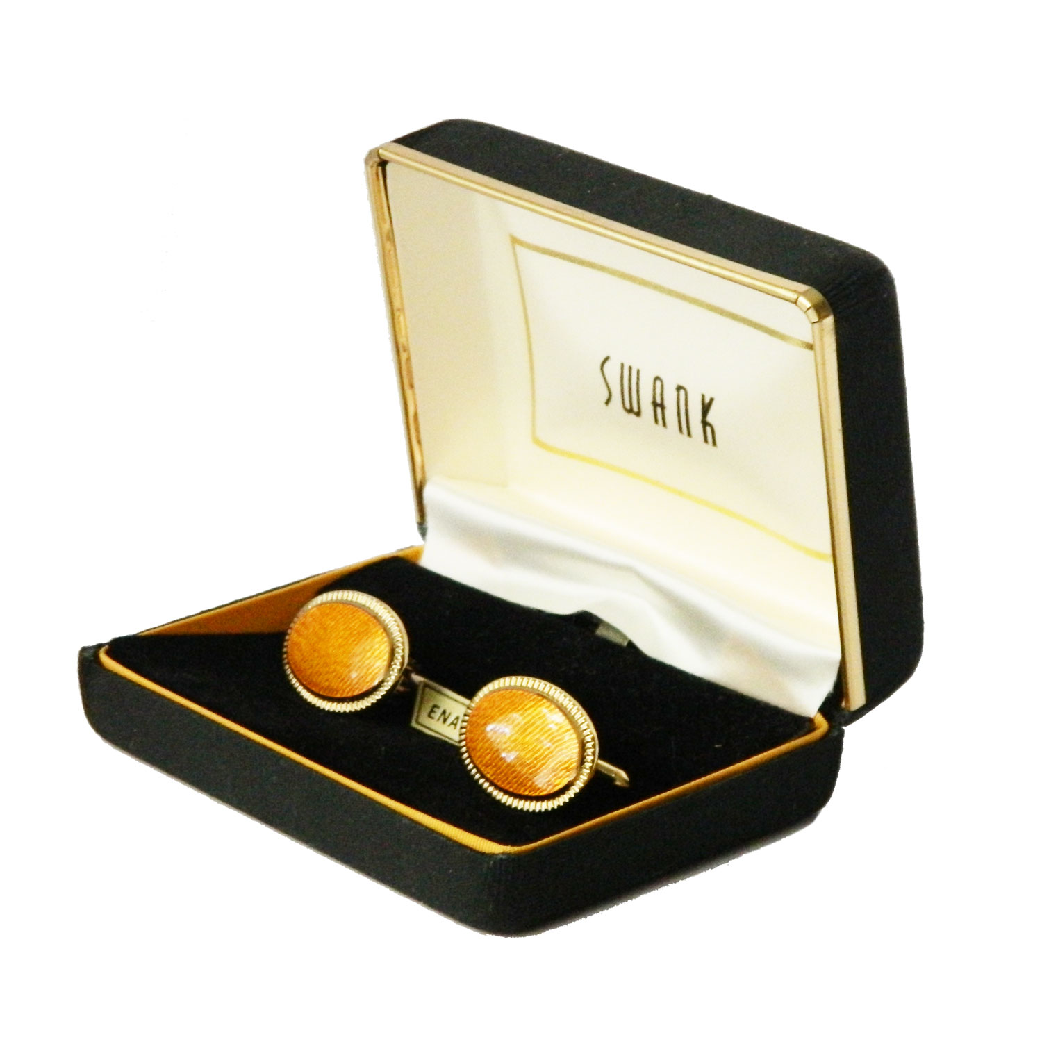 Enameled Swank cuff links