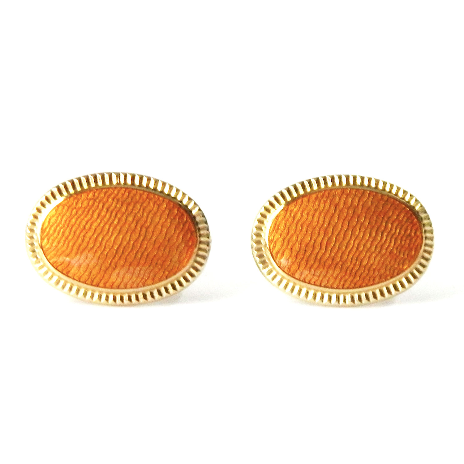 Enameled Swank cuff links