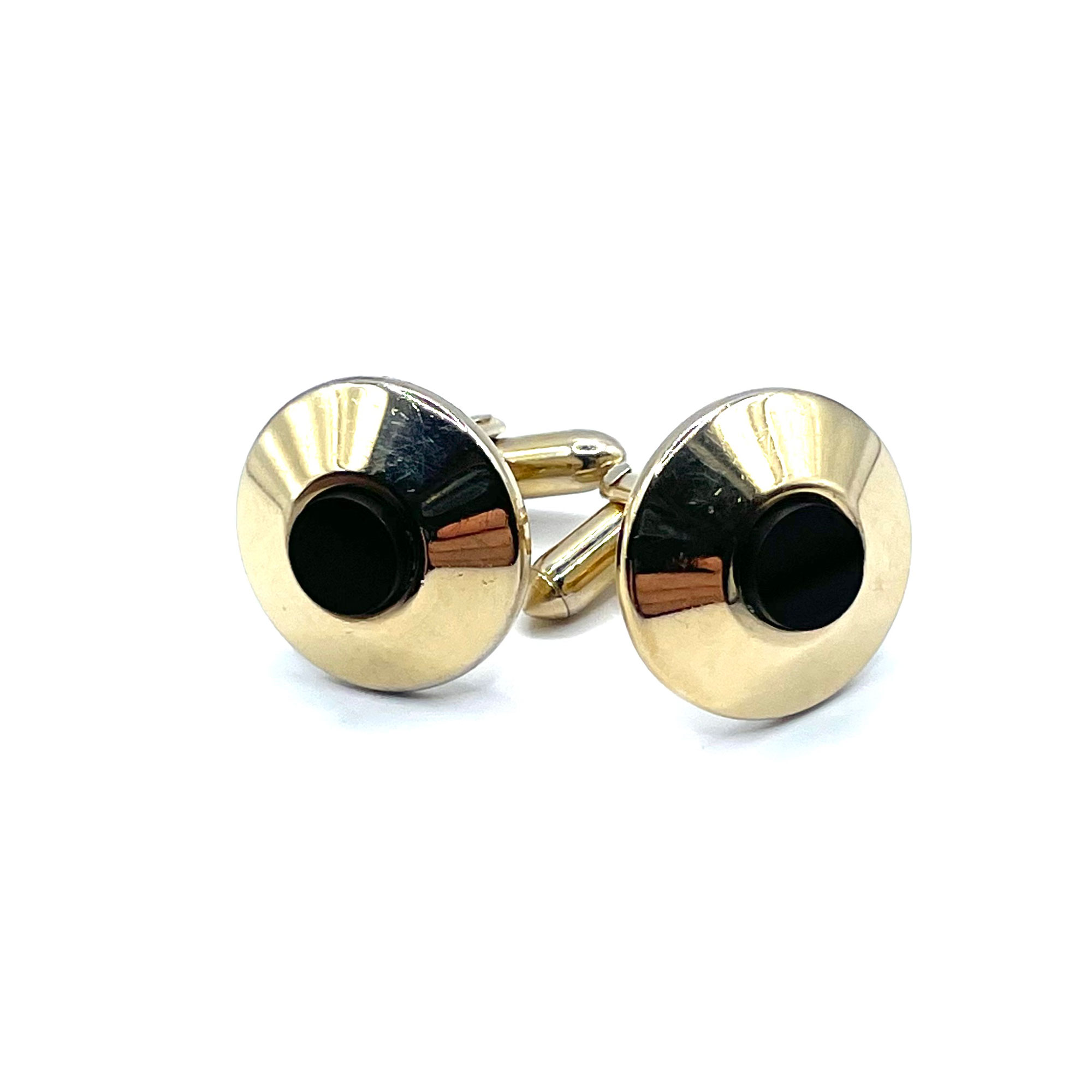 Swank black onyx cuff links