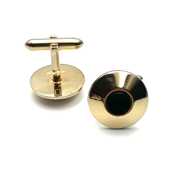 Swank black onyx cuff links