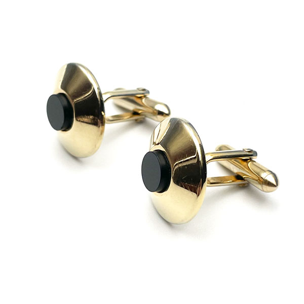 Swank black onyx cuff links
