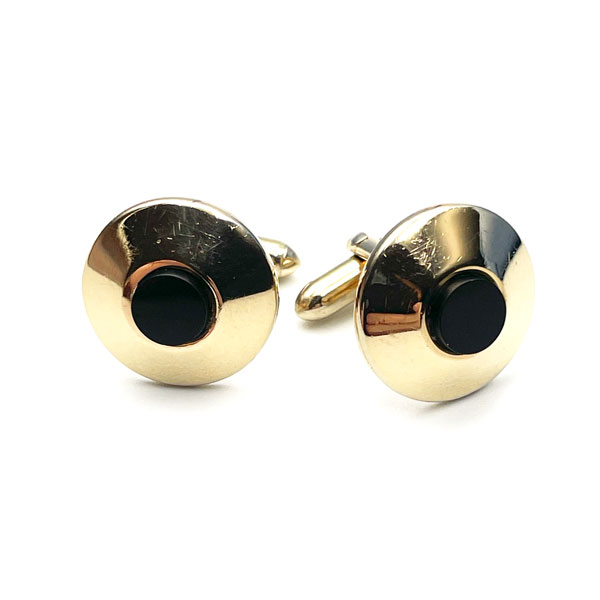 Swank black onyx cuff links