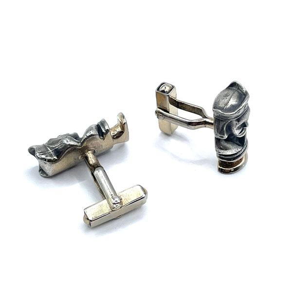 Chess king cuff links