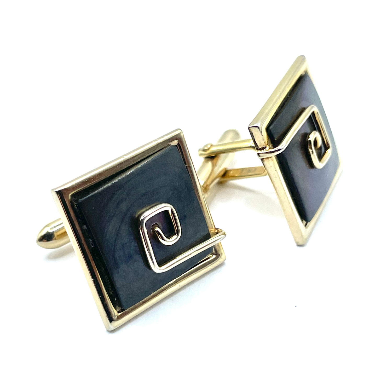 Swank Abalone Cuff Links