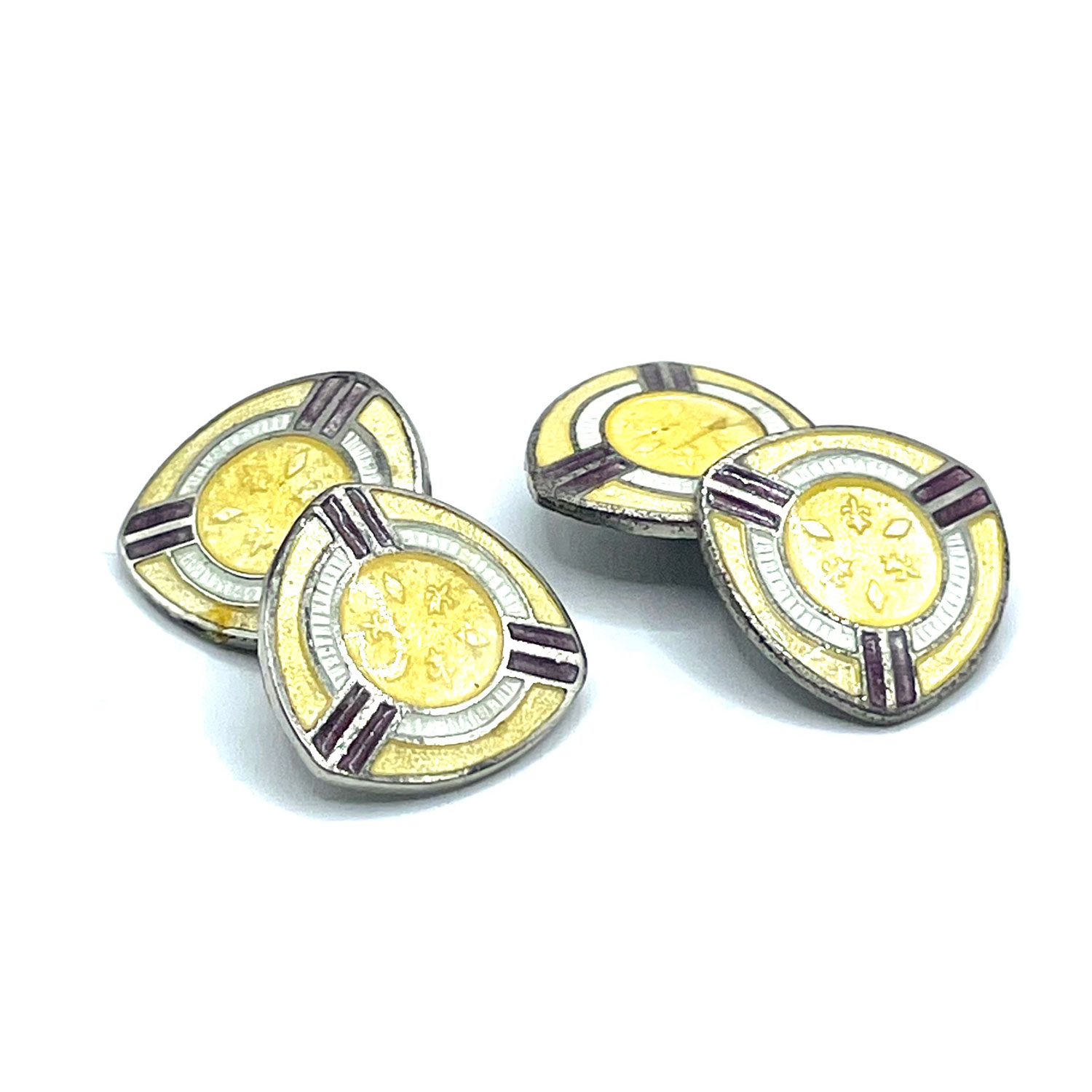 1920s enameled cufflinks