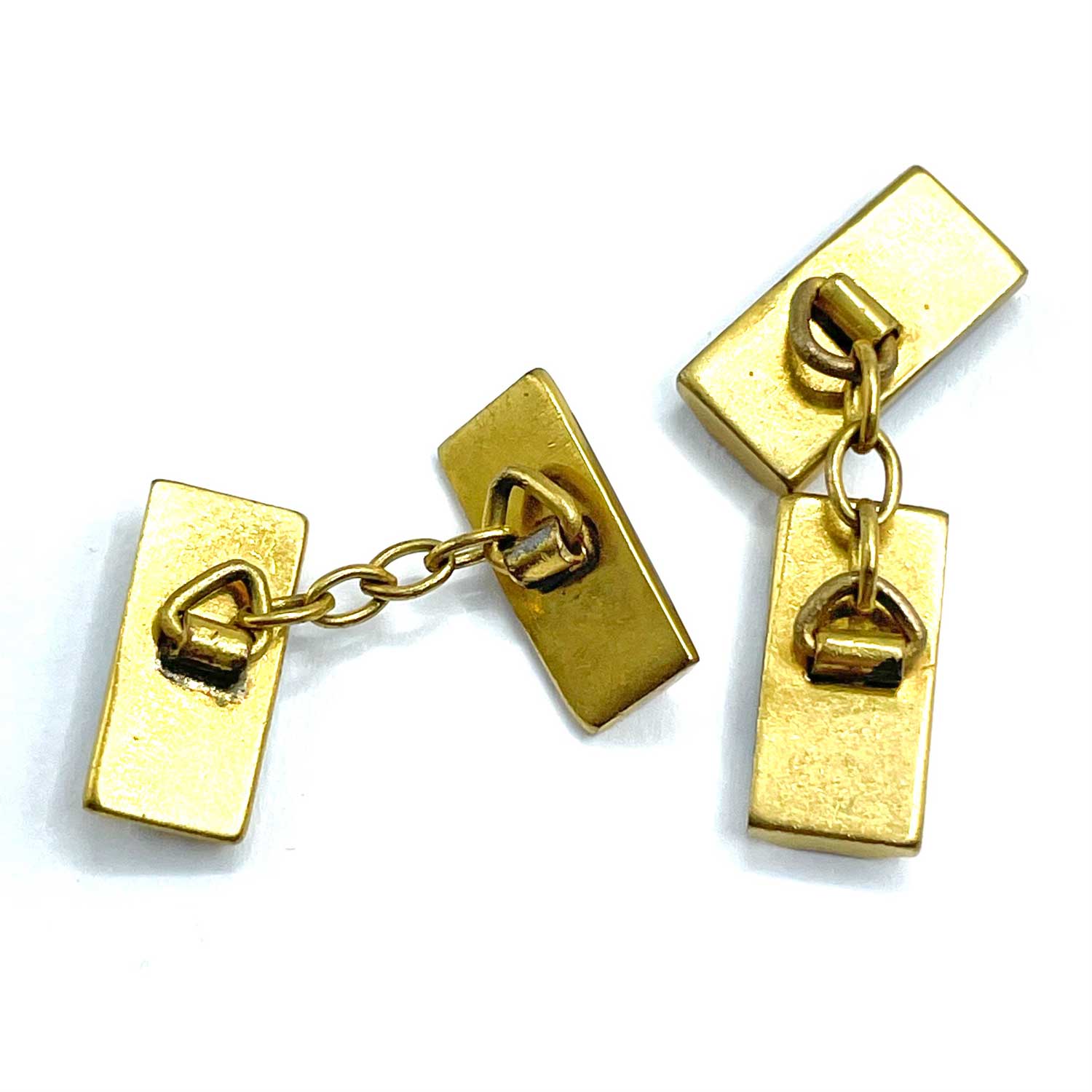 1920s mother of pearl rectangular cufflinks