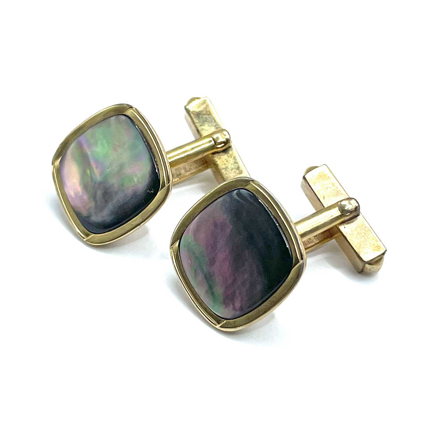 Swank Abalone Cuff Links