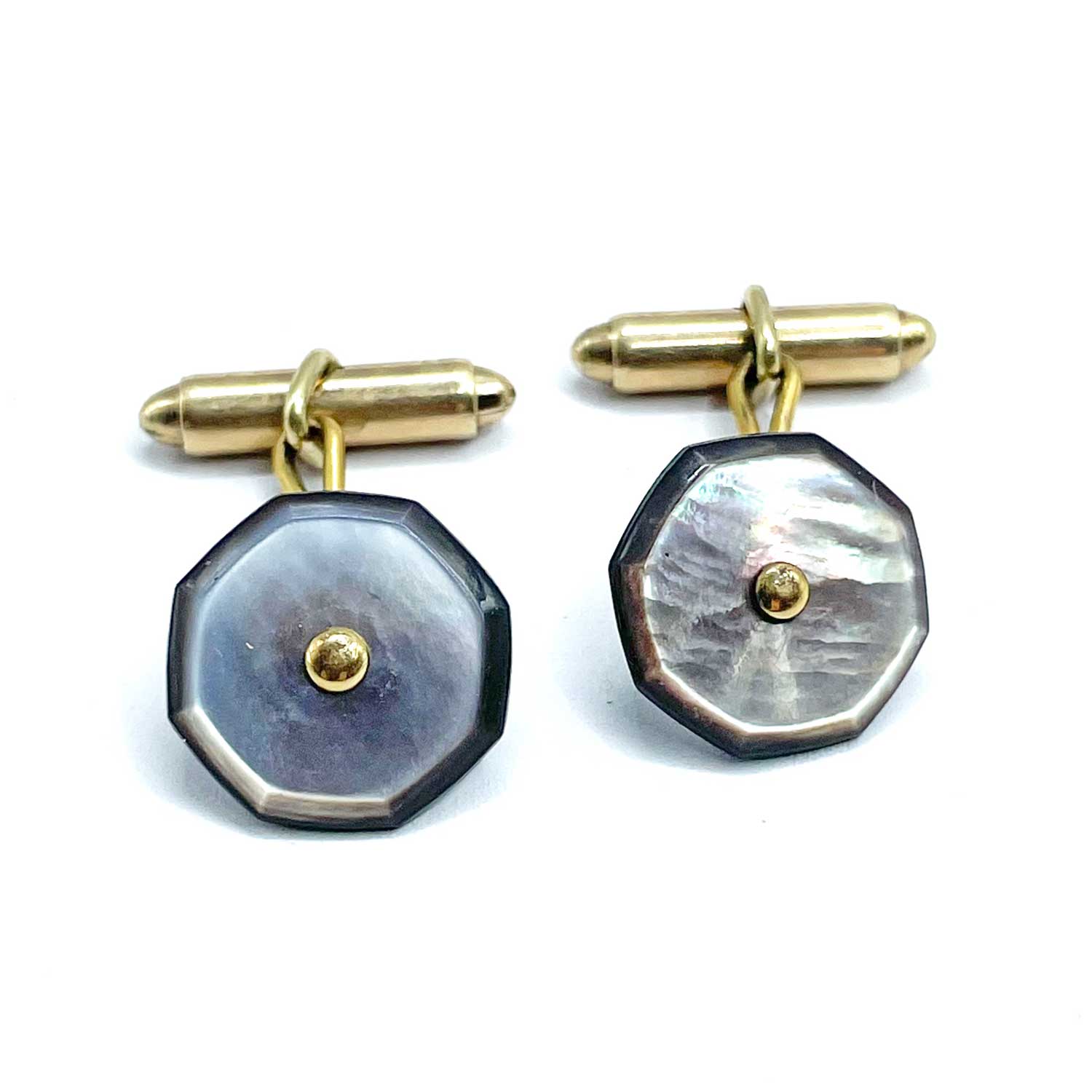 Swank Abalone Cuff Links