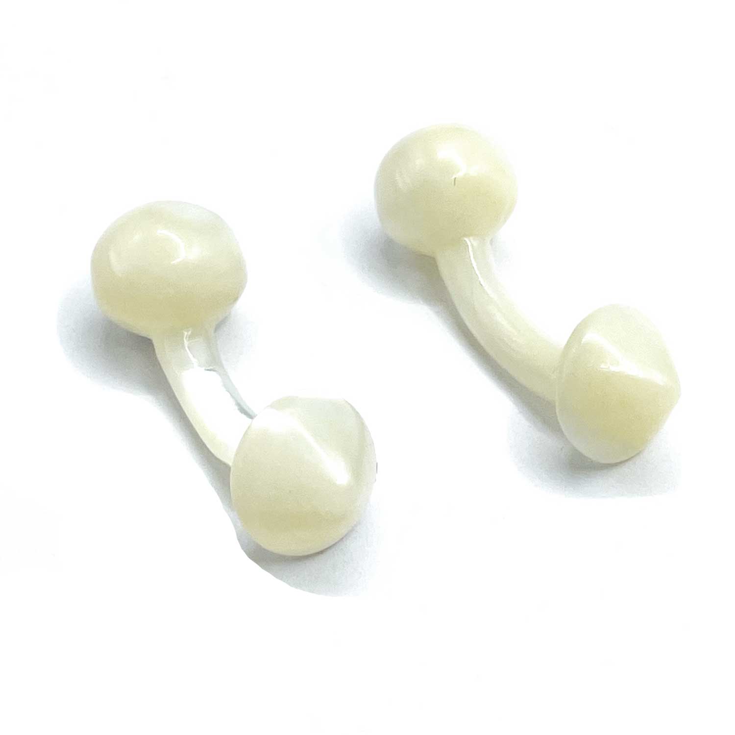 Antique Victorian Hand Carved Mother of Pearl Cufflinks