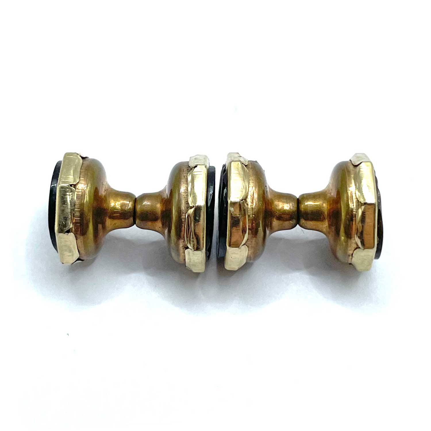 French Art Deco abalone cuff links