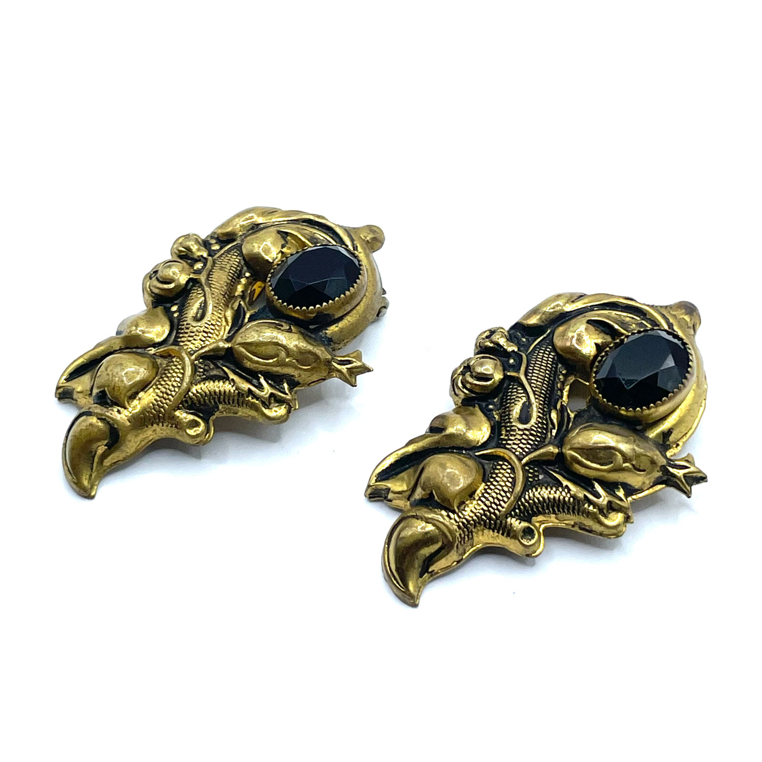 Art Nouveau shoe clips