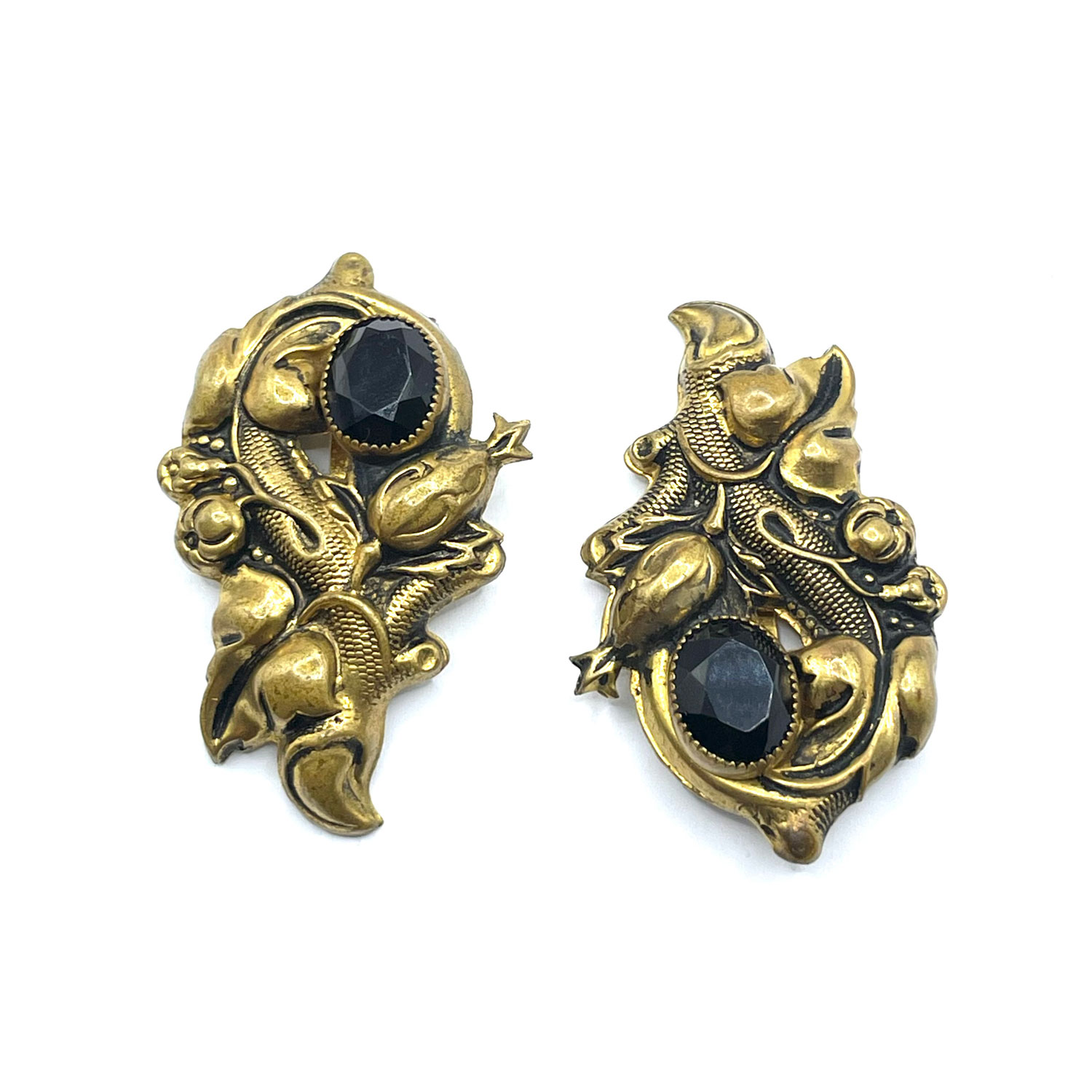 Art Nouveau shoe clips