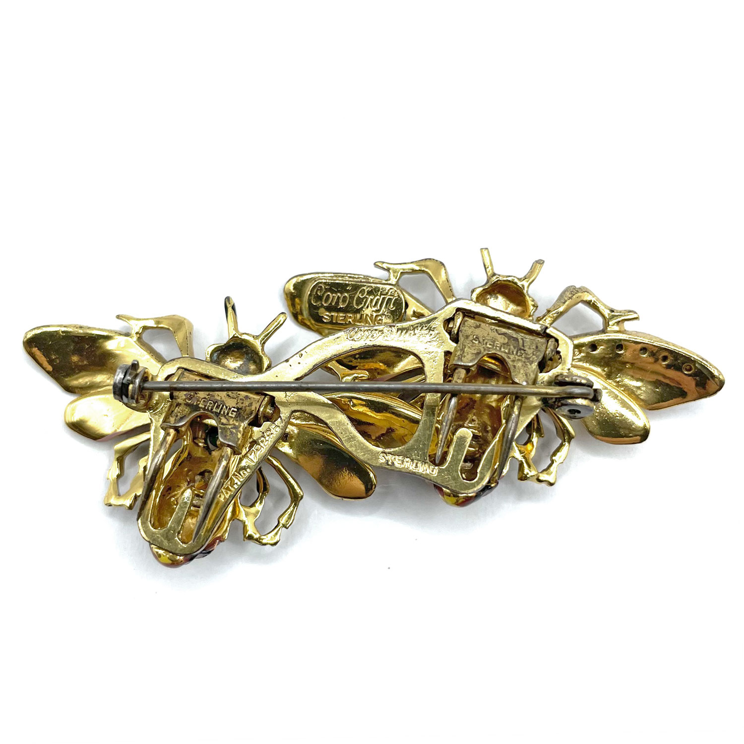 1940s Coro Craft Duette Brooch Clip
