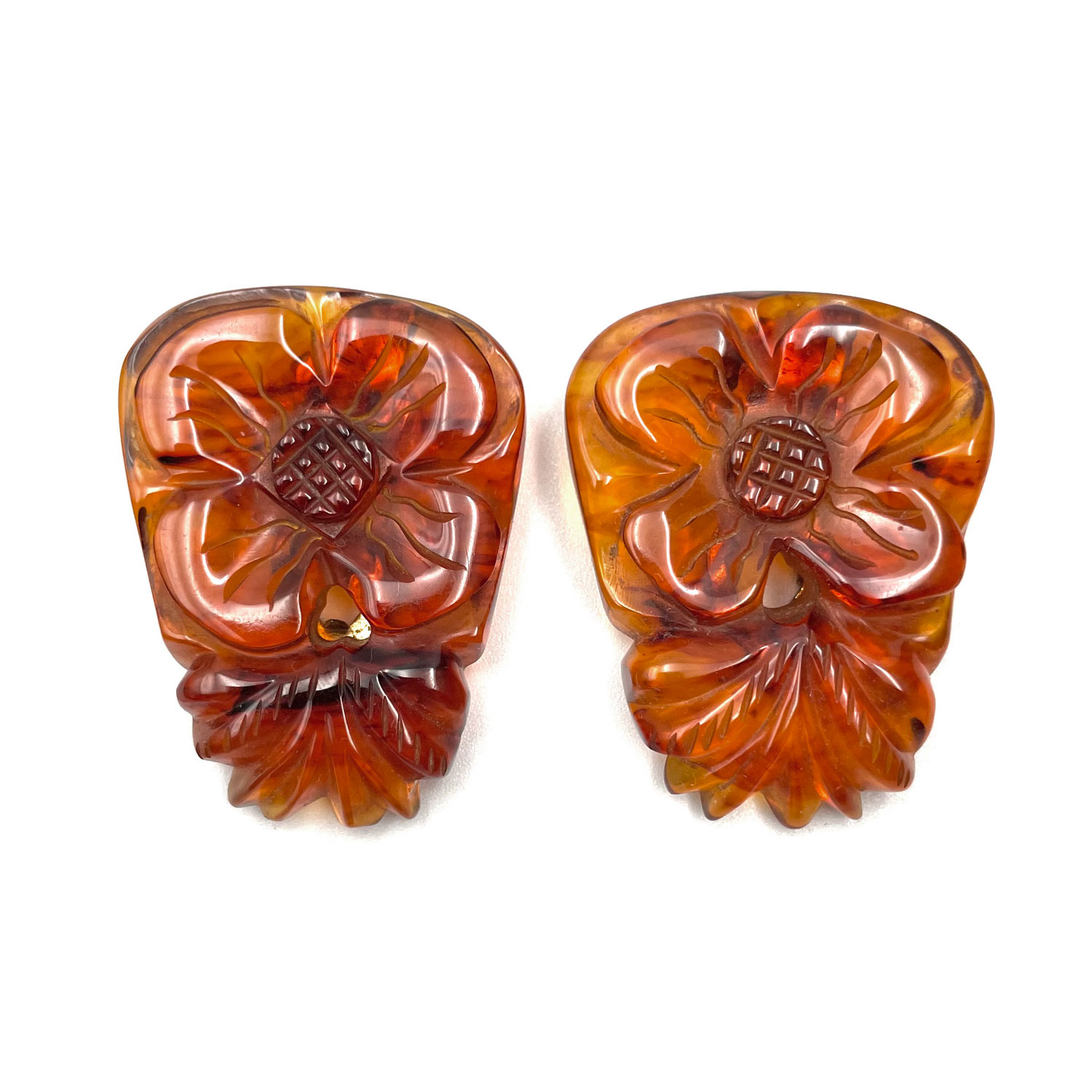 Bakelite dress clips