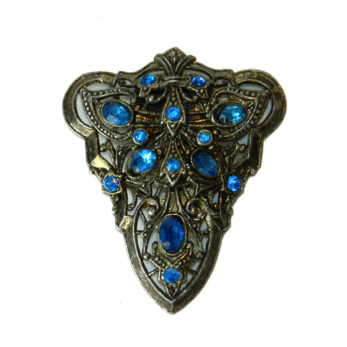 Art nouveau rhinestone clip
