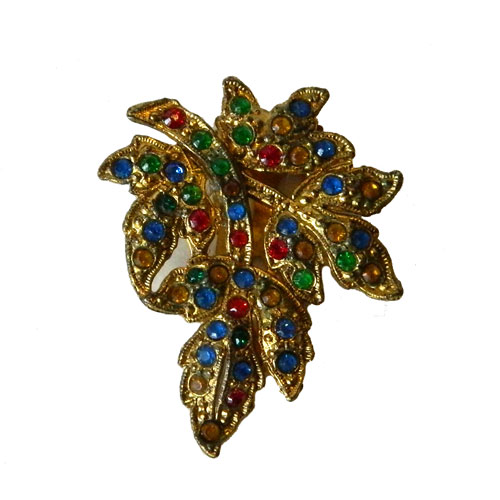 Colorful rhinestone clip