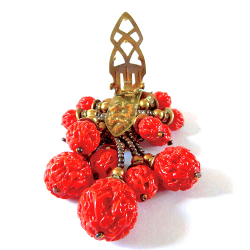 1930's Miriam Haskell dress clip