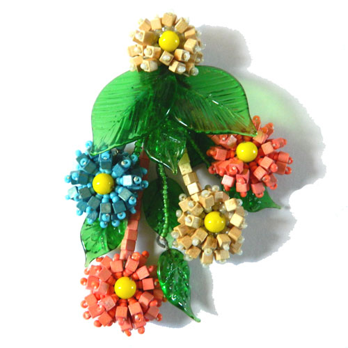 1930's Miriam Haskell dress clip