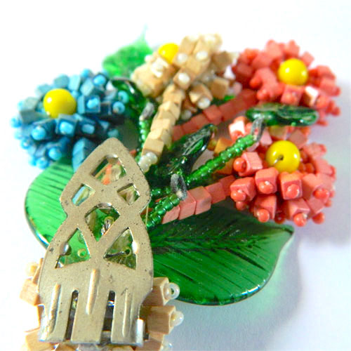 1930's Miriam Haskell dress clip