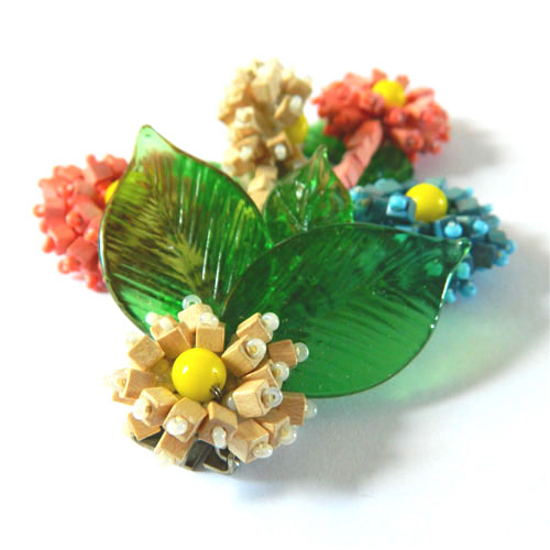 1930's Miriam Haskell dress clip