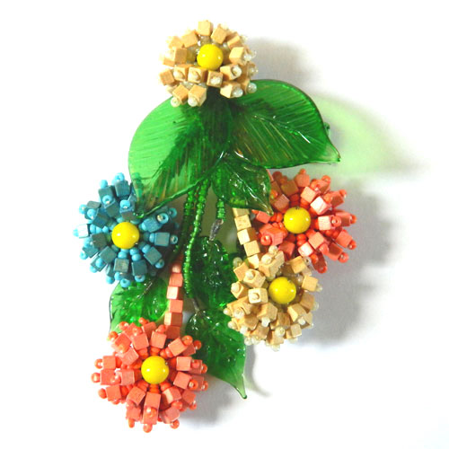 1930's Miriam Haskell dress clip