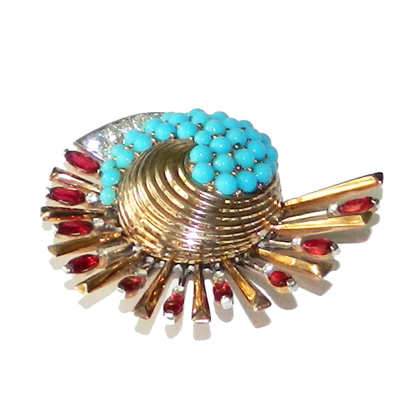Marcel Boucher rhinestone fur clip
