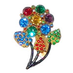 1930's rhinestone dress clip