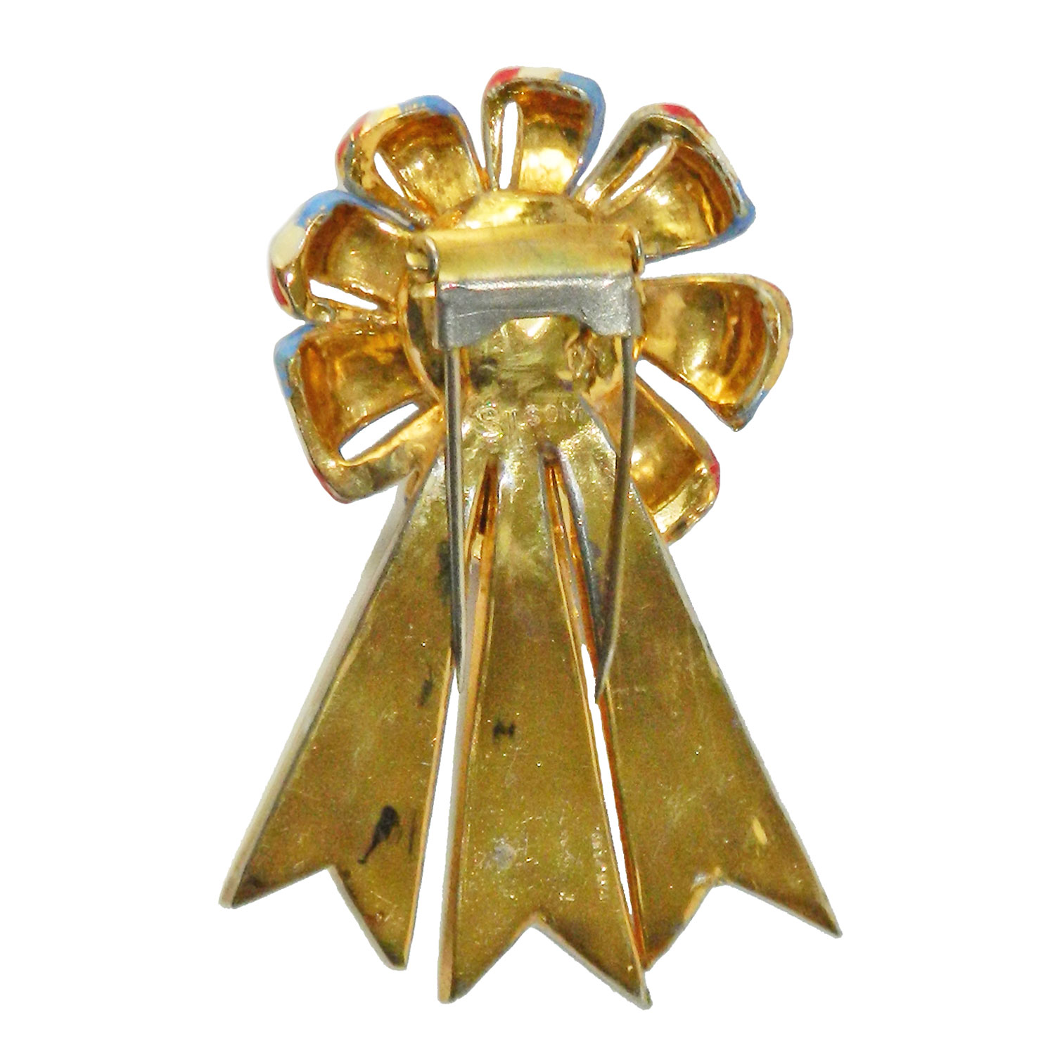 1940s Silson Enameled Dress Clip