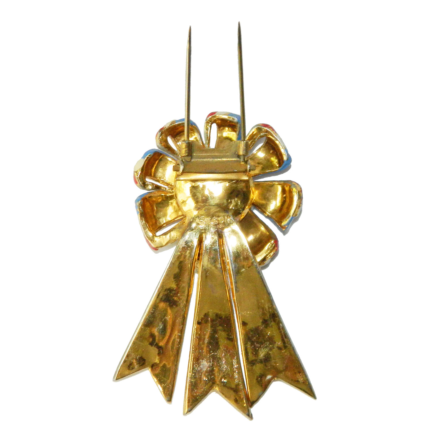 1940s Silson Enameled Dress Clip