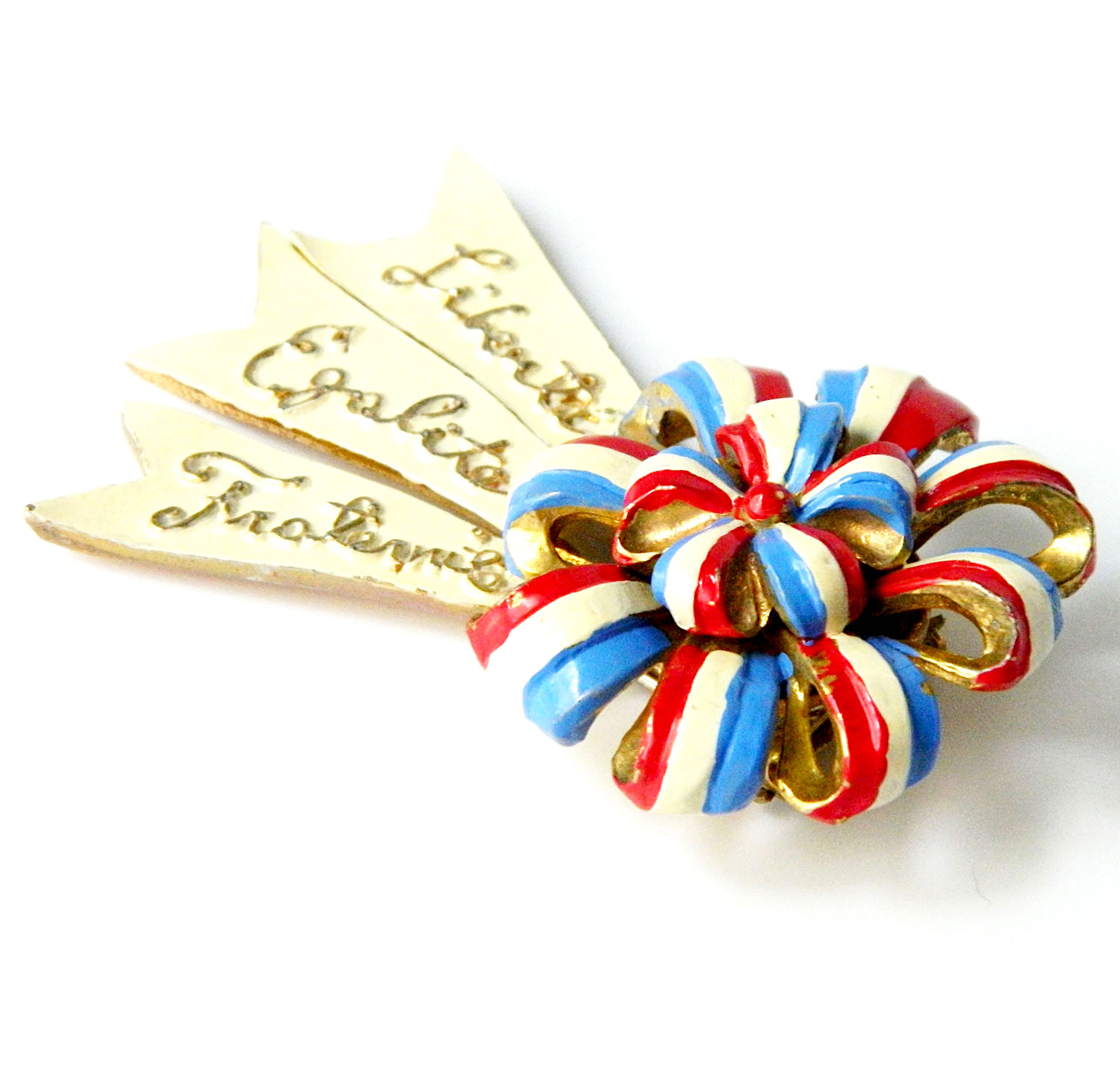 1940s Silson Enameled Dress Clip