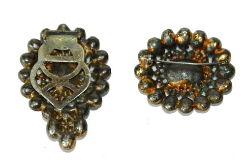 blue rhinestone dress clip