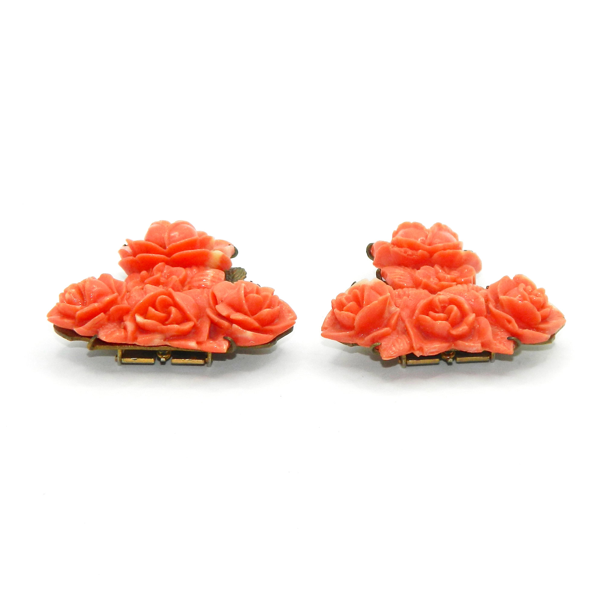 Faux coral dress clips