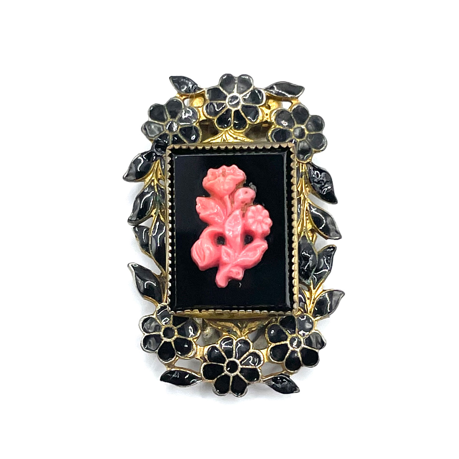 1930s Coro Floral Dress Clip