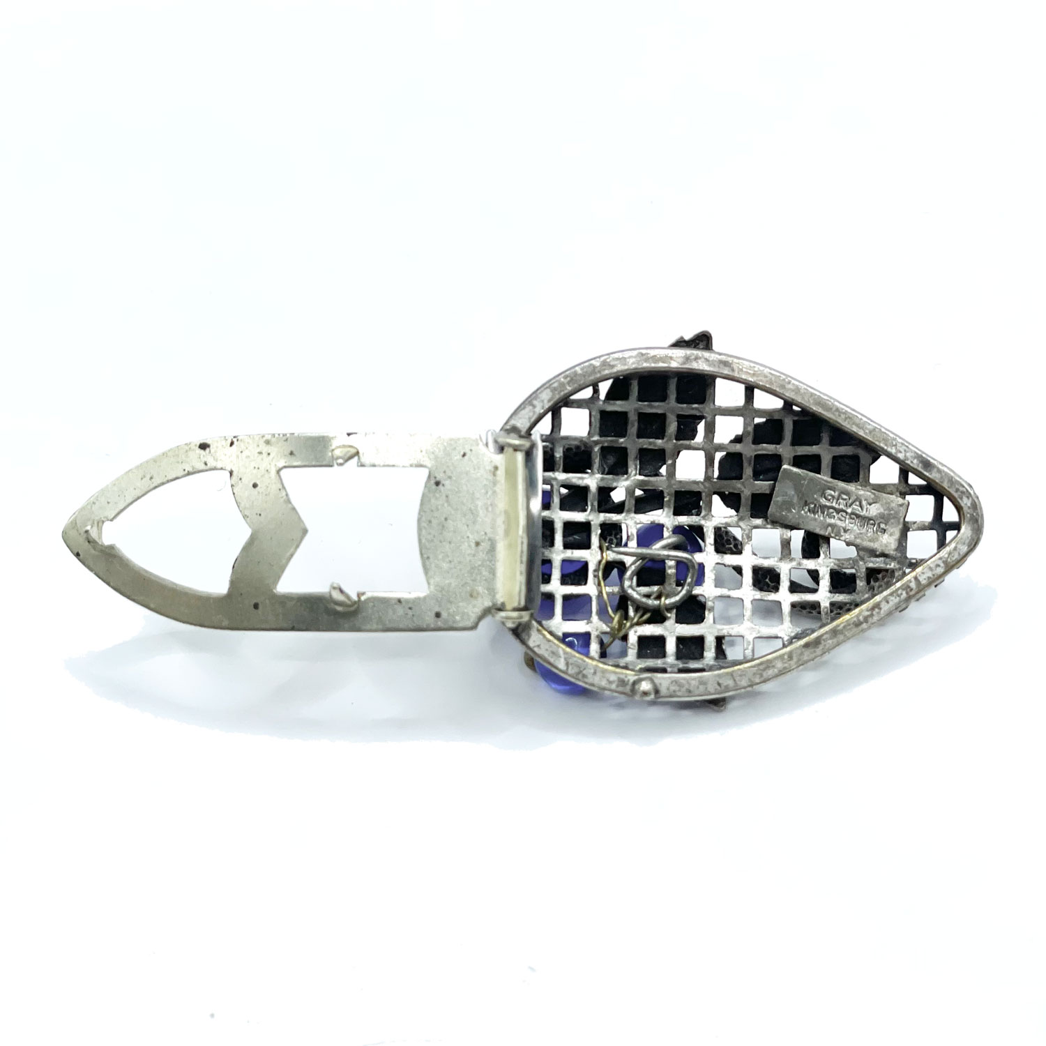 1930s Blueberry Dress Clip