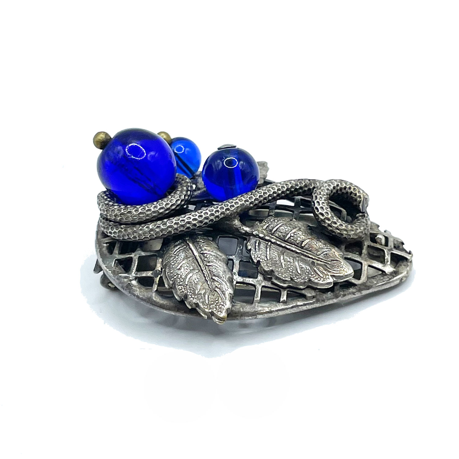 1930s Blueberry Dress Clip