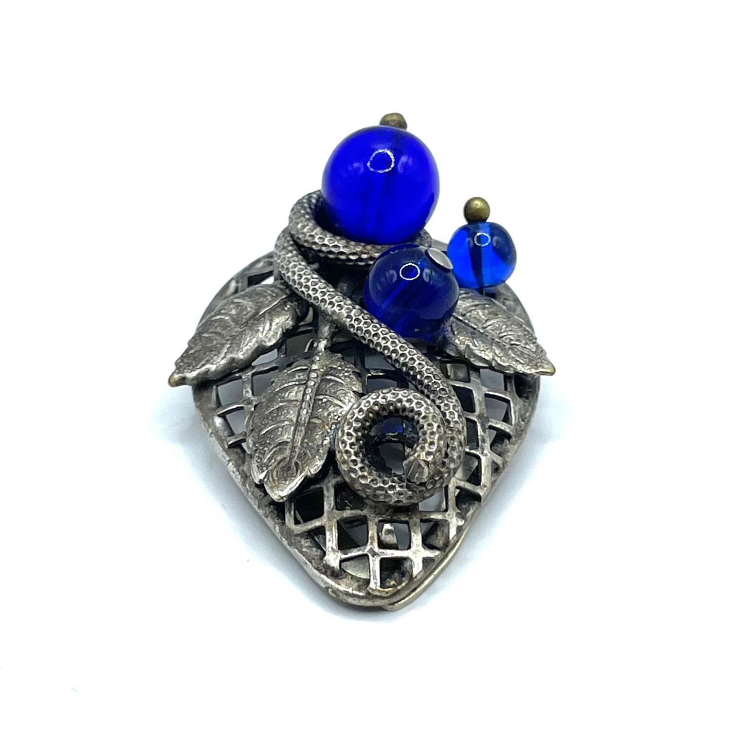 1930s Blueberry Dress Clip