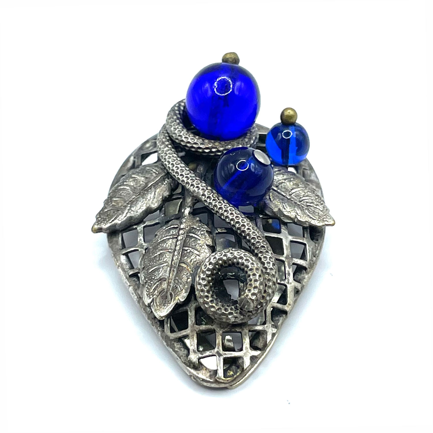 1930s Blueberry Dress Clip