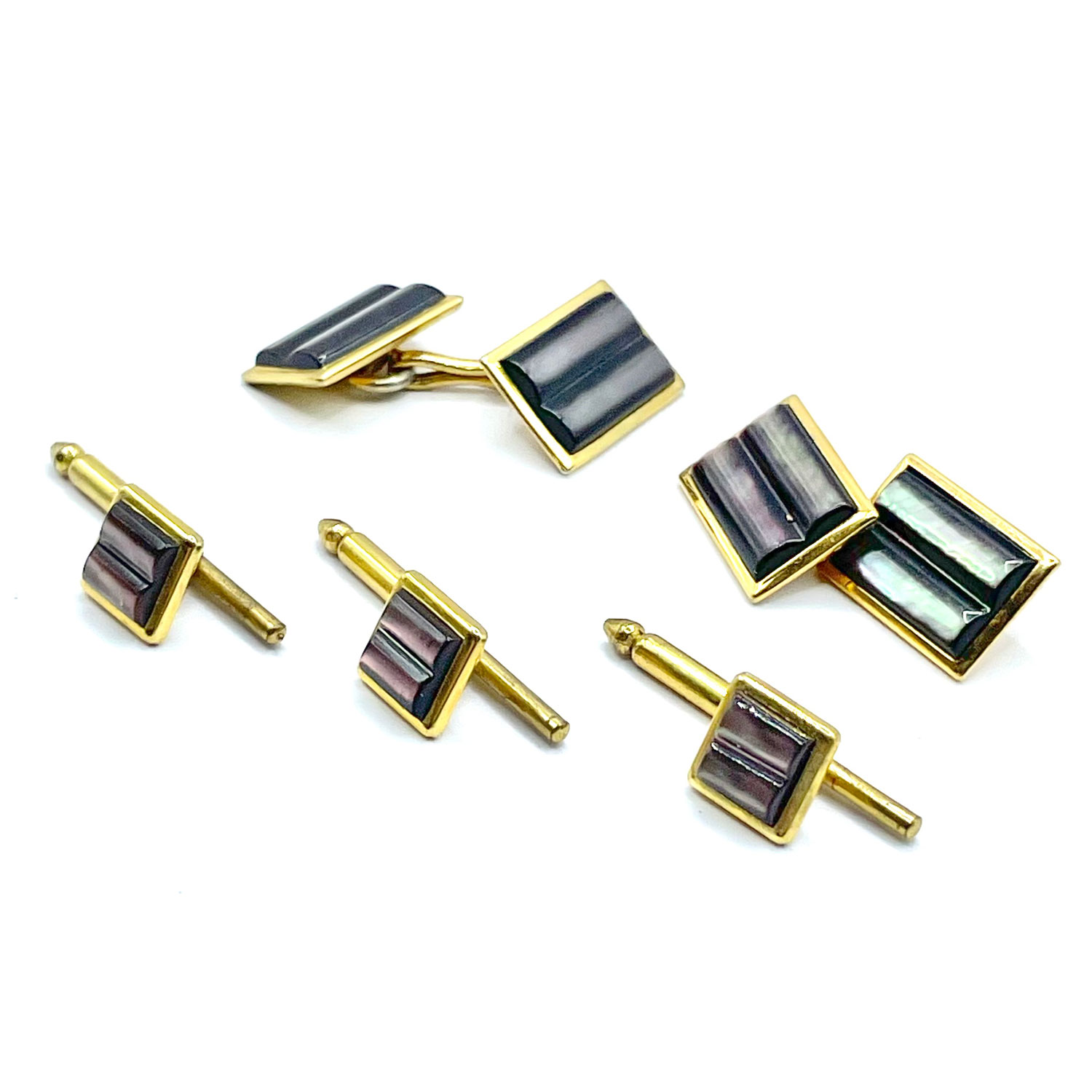 Vintage cuff link and stud set