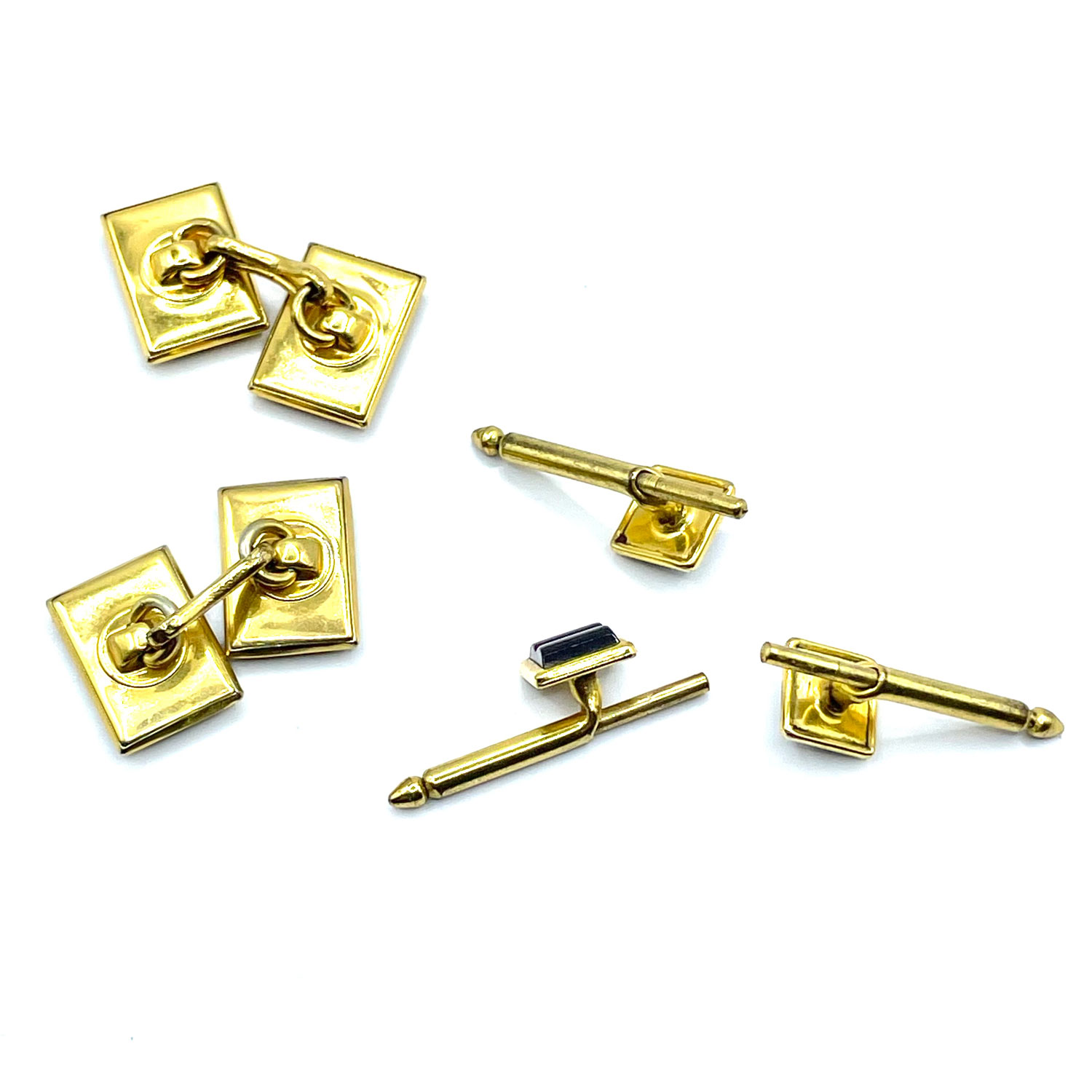 1930s cufflink and shirt stud set