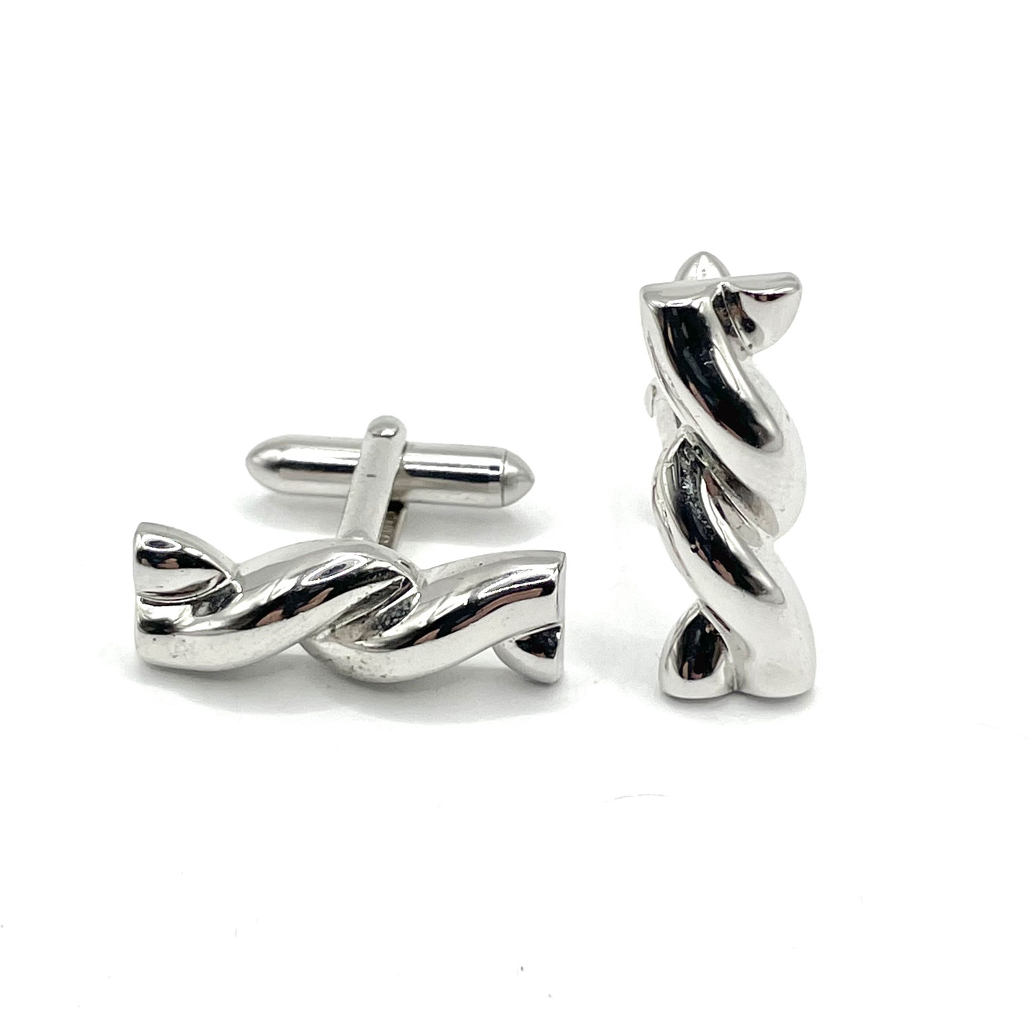 1950s Swank cufflink and tie clip set