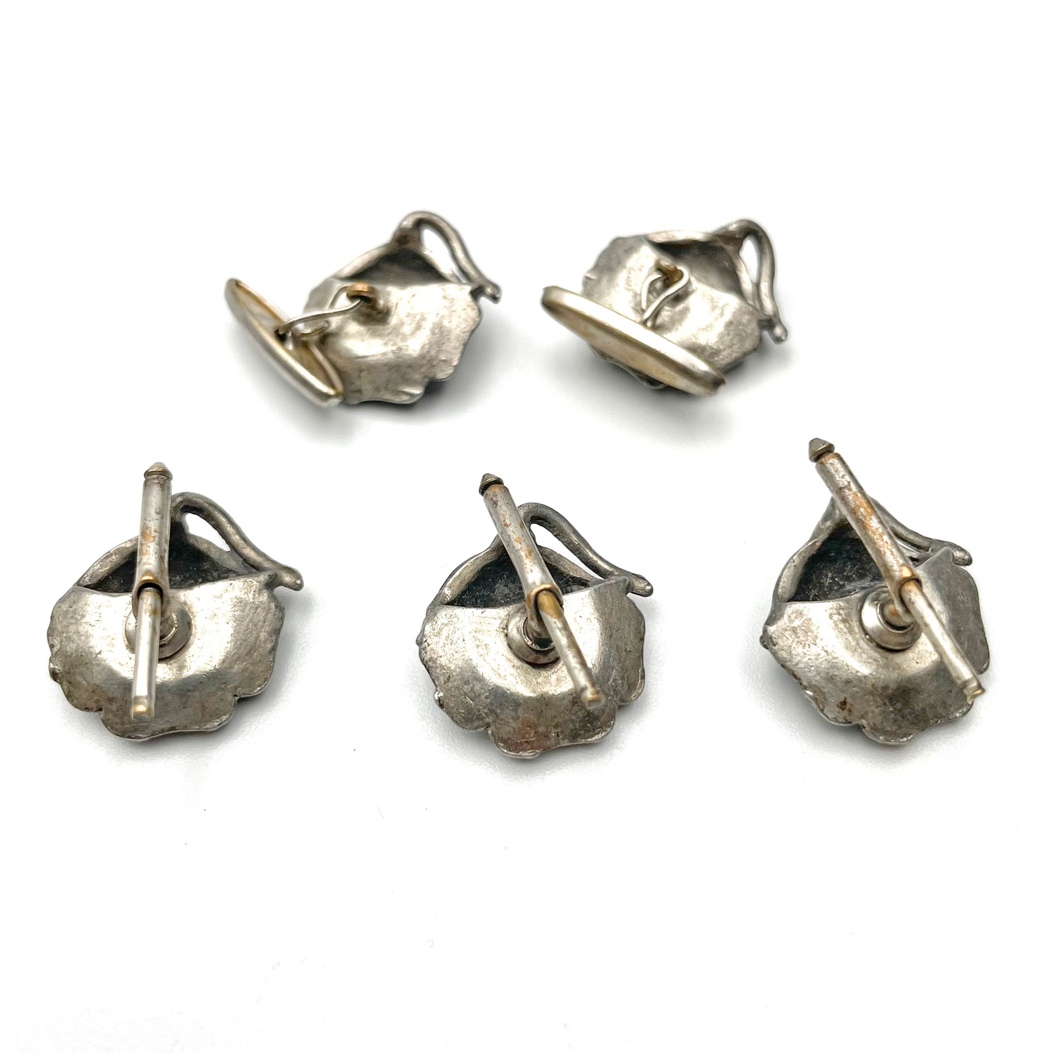 Vintage tuxedo shirt stud and cuff link set
