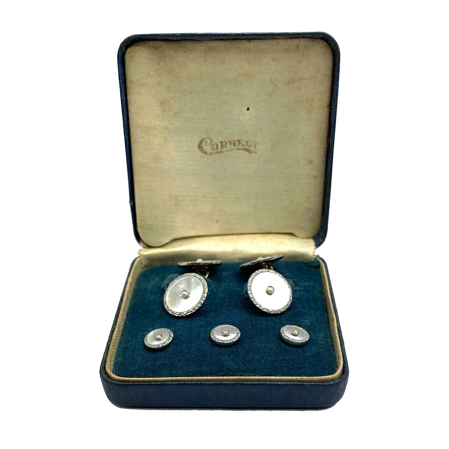 Cufflink and tuxedo shirt stud set
