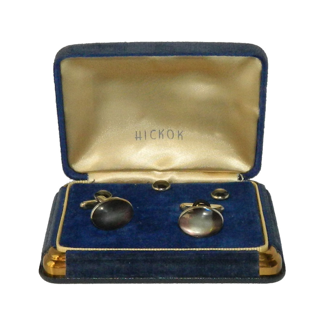 Hickok cufflink and shirt stud set