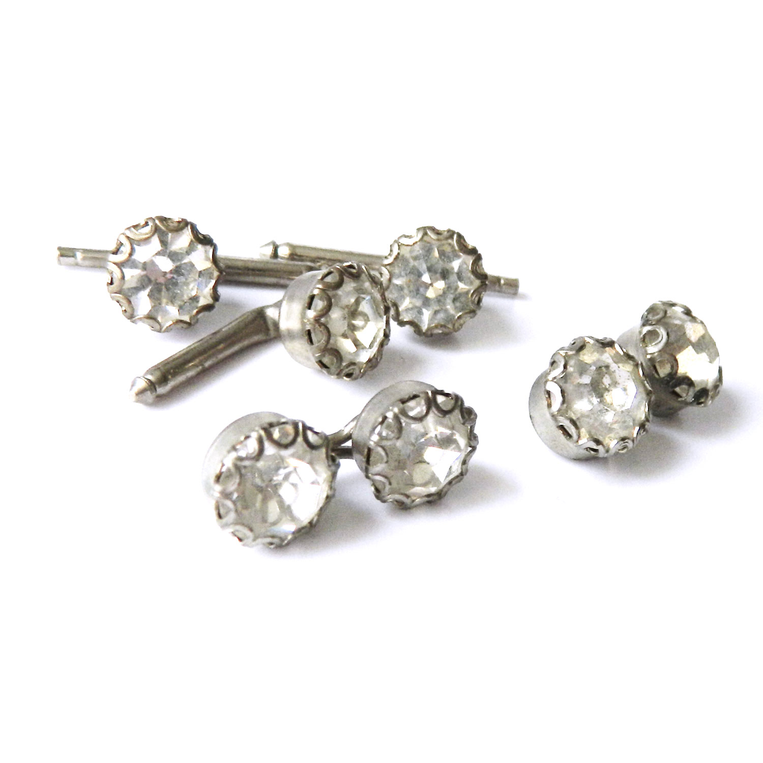 Cufflink and shirt stud set