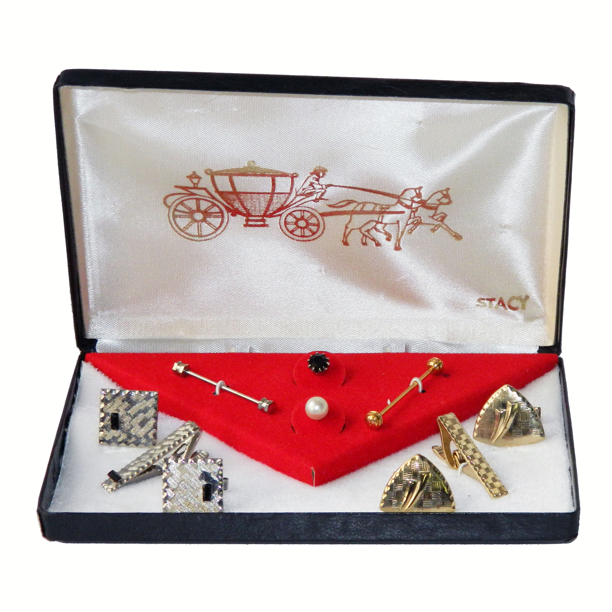 Vintage mens jewelry suite