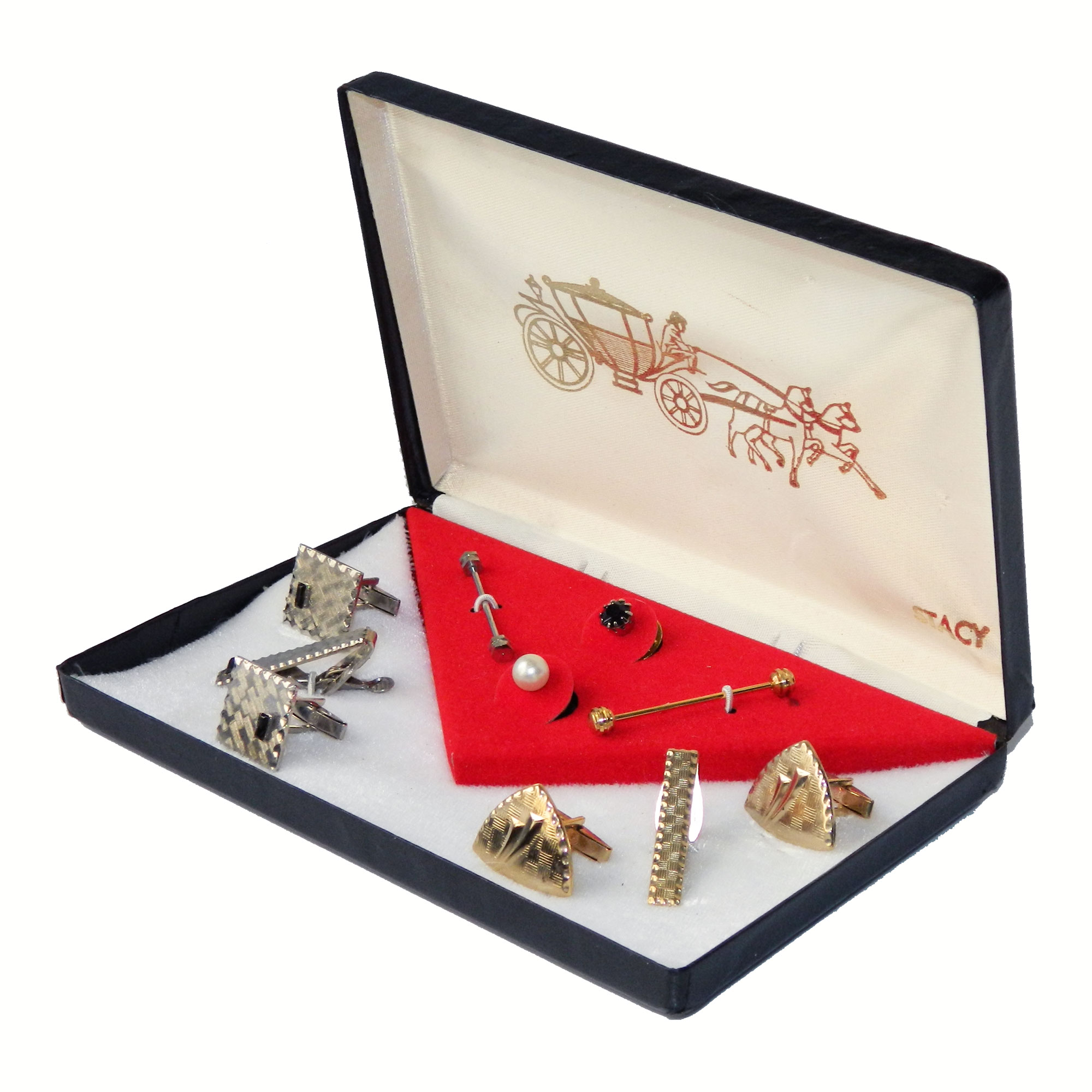 Vintage mens jewelry suite