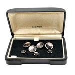 Hickok 1930s cufflinks and tuxedo stud set