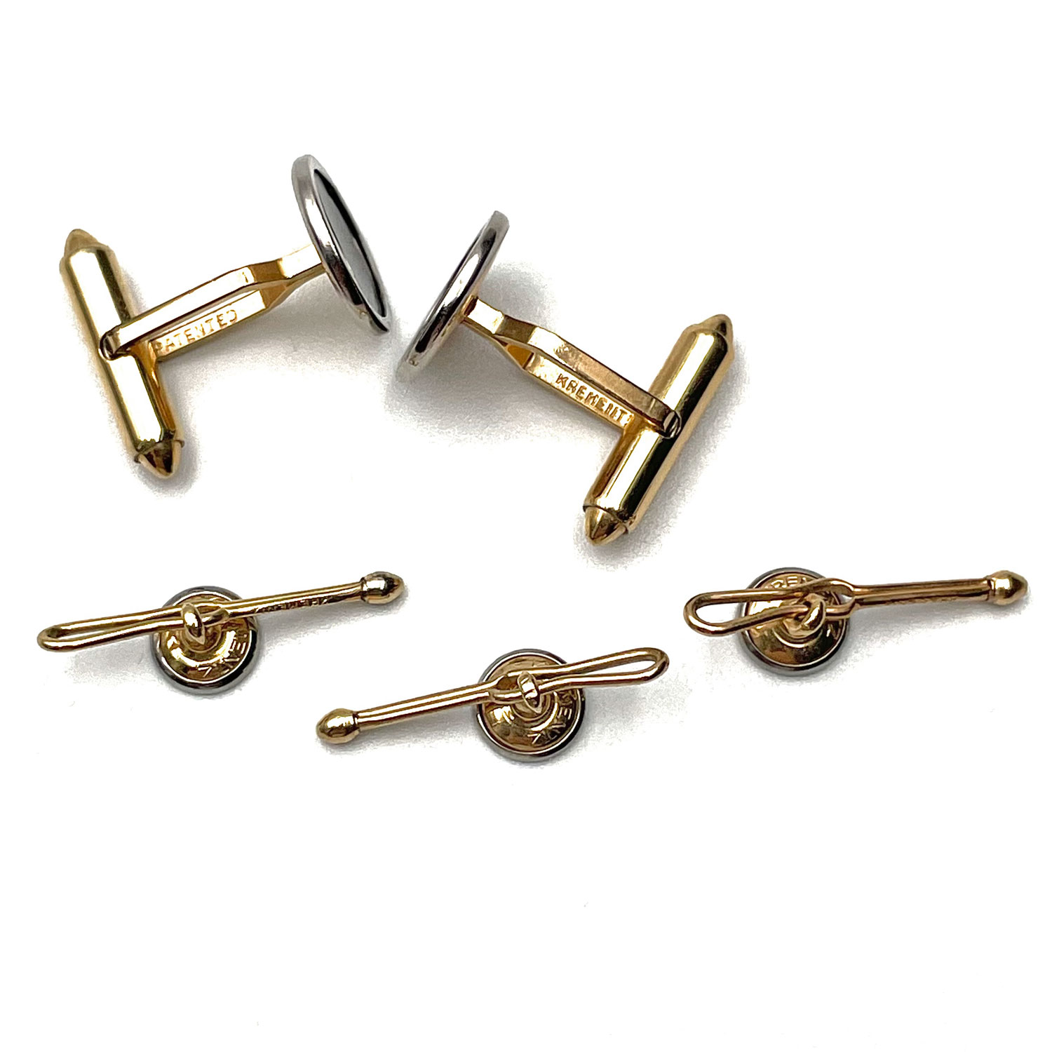 Krementz antique tuxedo shirt studs