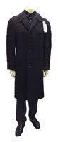 vintage mens wool bouclé overcoat